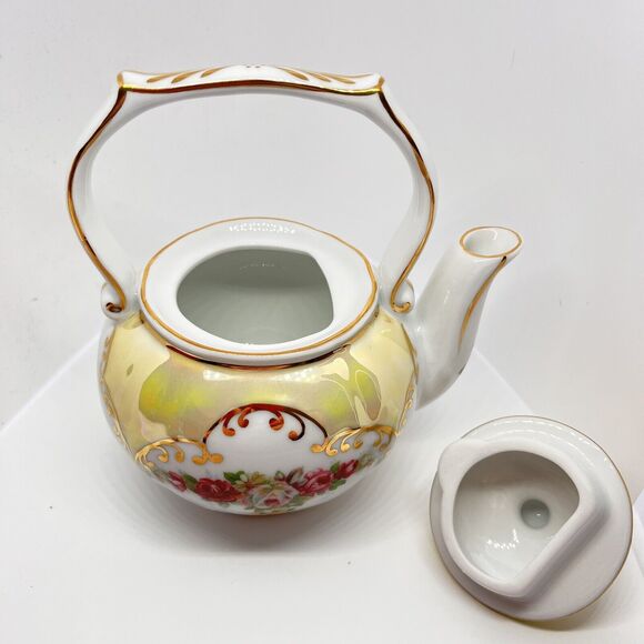 Floral And Iridescent Teapot - Picture 3 of 4